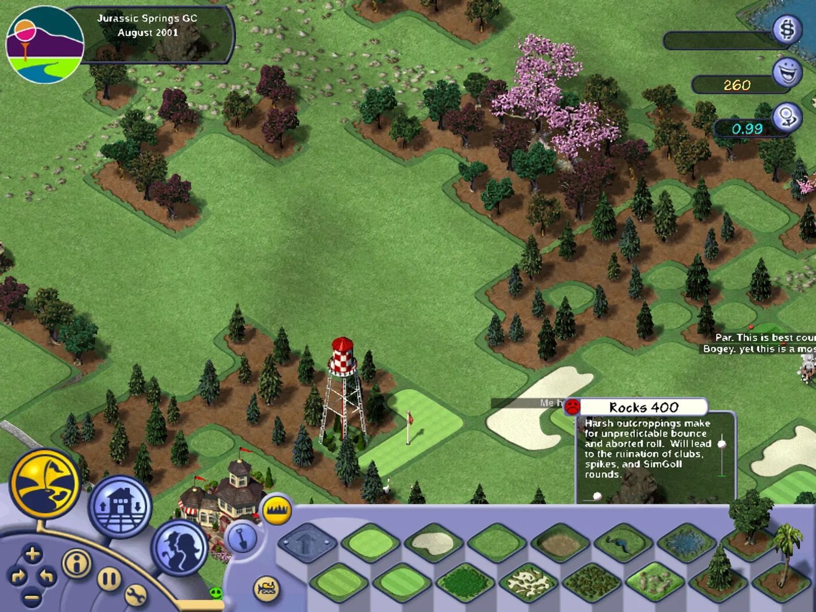 SimGolf in the Browser screenshot